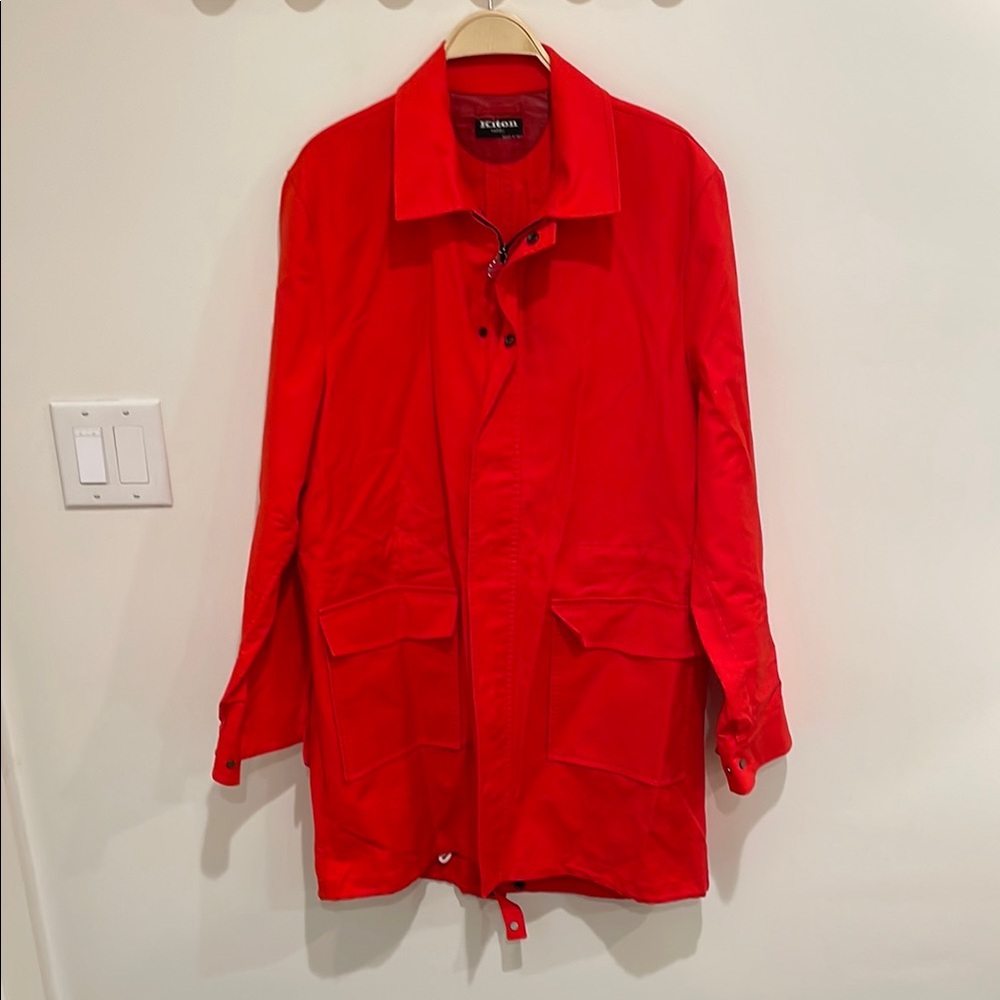 KITON Men's Coat Size IT 50 In Red